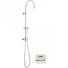 California Faucets 9152C-PC - Exposed Shower Column with Diverter and Sliding Bracket - Square Base