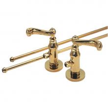 California Faucets 9821-72-PC - Deluxe Angle Stop Kit for Pedestals