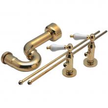 California Faucets 9831-85W-MOB - Deluxe Angle Stop Kit for Pedestals