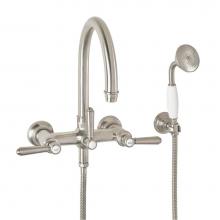 California Faucets 1306-63.20-PC - Traditional Wall Mount Tub Filler