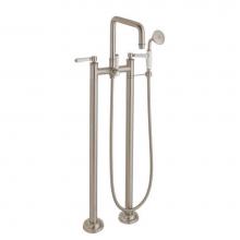 California Faucets 1403-XX.FR-PC - Traditional Floor Mount Tub Filler