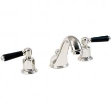 California Faucets 3502-ADCZB-SN - Art Deco Colection - Classic Moderne 8'' Widespread Lavatory Faucet with ZeroDrain