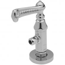 California Faucets 9001-85W-MOB - Deluxe Angle Stop with Flange and Decorative Handle