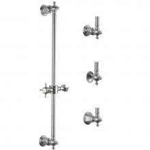 California Faucets SB-67-PC - Wall Mounted Slide Bar