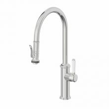 California Faucets K10-100SQ-35-PC - Pull-Down Kitchen Faucet with Squeeze Sprayer  - High Arc Spout