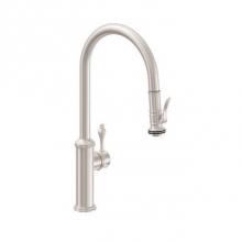 California Faucets K10-100SQ-42-PC - Pull-Down Kitchen Faucet with Squeeze Handle Sprayer  - High Spout