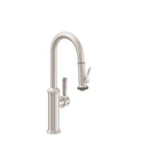 California Faucets K10-101SQ-64-PC - Pull-Down Prep/Bar Faucet with Squeeze or Button Sprayer