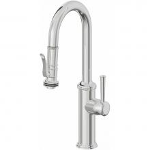 California Faucets K10-101SQ-48-PC - Pull-Down Prep/Bar Faucet with Squeeze Sprayer