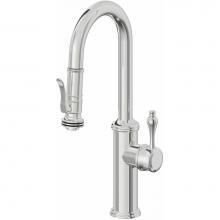 California Faucets K10-101SQ-61-PC - Pull-Down Prep/Bar Faucet with Squeeze Sprayer