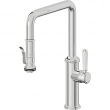 California Faucets K10-103SQ-35-PC - Pull-Down Kitchen Faucet with Squeeze Sprayer  - Quad Spout