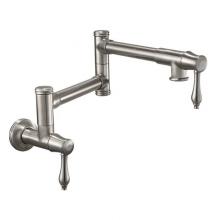 California Faucets K10-200-42-PC - Pot Filler - Dual Handle Wall Mount - Traditional