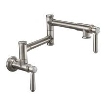 California Faucets K10-201-33-RBZ - Pot Filler - Dual Handle Wall Mount - Traditional