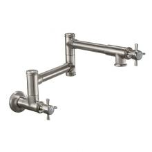 California Faucets K10-201-34-RBZ - Pot Filler - Dual Handle Wall Mount - Traditional