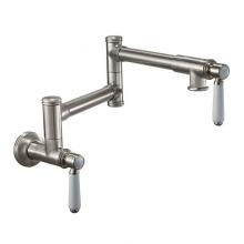 California Faucets K10-201-35-RBZ - Pot Filler - Dual Handle Wall Mount - Traditional