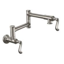 California Faucets K10-201-59-PC - Pot Filler - Dual Handle Wall Mount - Traditional