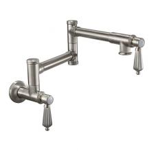 California Faucets K10-201-68-RBZ - Pot Filler - Dual Handle Wall Mount - Traditional