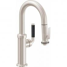 California Faucets K30-101SQ-FL-PC - Pull-Down Prep/Bar Faucet with Squeeze Sprayer