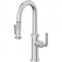 California Faucets K30-101SQ-KL-PC - Pull-Down Prep/Bar Faucet with Squeeze Sprayer