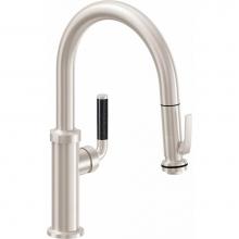 California Faucets K30-102SQ-FL-PC - Pull-Down Kitchen Faucet with Squeeze Sprayer  - Low Arc Spout