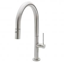 California Faucets K50-102-RB-MOB - Pull-Down Kitchen Faucet - Low Arc Spout