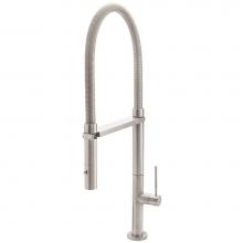 California Faucets K50-150-RB-MOB - Culinary Pull-Out Kitchen Faucet with Squeeze or Button Sprayer