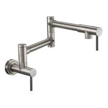 California Faucets K50-200-BST-RBZ - Pot Filler - Dual Handle Wall Mount - Contemporary