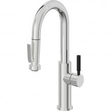 California Faucets K51-101SQ-BST-PC - Pull-Down Prep/Bar Faucet with Squeeze Sprayer