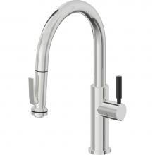 California Faucets K51-102SQ-BST-PC - Pull-Down Kitchen Faucet with Squeeze Sprayer  - Low Arc Spout