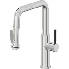 California Faucets K51-103SQ-BST-PC - Pull-Down Kitchen Faucet with Squeeze Sprayer  - Quad Spout