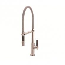 California Faucets K51-150-BFB-MOB - Culinary Pull-Out Kitchen Faucet with Squeeze or Button Sprayer