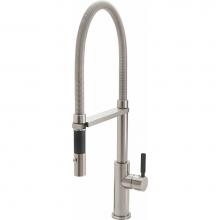 California Faucets K51-150-BST-PC - Culinary Pull-Out Kitchen Faucet with Button Sprayer