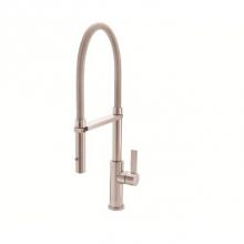 California Faucets K51-150-FB-MOB - Culinary Pull-Out Kitchen Faucet with Squeeze or Button Sprayer