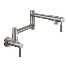 California Faucets K51-200-BST-RBZ - Pot Filler - Dual Handle Wall Mount - Contemporary