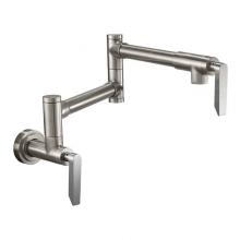 California Faucets K51-201-45-RBZ - Pot Filler - Dual Handle Wall Mount - Contemporary