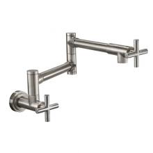 California Faucets K51-201-XX-PC - Pot Filler - Dual Handle Wall Mount - Contemporary