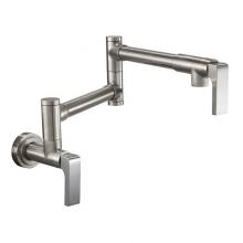 California Faucets K51-201-70-RBZ - Pot Filler - Dual Handle Wall Mount - Contemporary