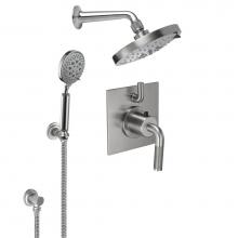 California Faucets KT02-30K.25-PC - Descanso StyleTherm® 1/2'' Thermostatic Shower System with Showerhead and Handshowe