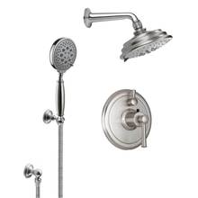 California Faucets KT02-48.25-RBZ - Miramar Styletherm 1/2'' Thermostatic Shower System with Showerhead and Hand Shower