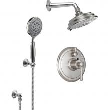 California Faucets KT02-48.25-PC - Miramar StyleTherm® 1/2'' Thermostatic Shower System with Showerhead and Handshower