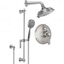 California Faucets KT03-33.25-PC - Montecito StyleTherm® 1/2'' Thermostatic Shower System with Handshower Slide Bar