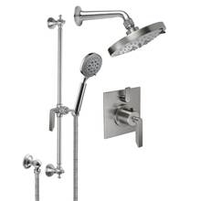 California Faucets KT03-45.25-RBZ - Rincon Bay Styletherm 1/2'' Thermostatic Shower System with Hand Shower Slide Bar