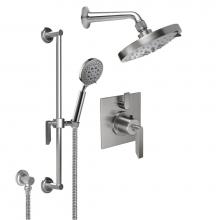 California Faucets KT03-45.25-PC - Rincon Bay StyleTherm® 1/2'' Thermostatic Shower System with Handshower Slide Bar