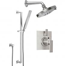 California Faucets KT03-77.25-PC - Morro Bay StyleTherm® 1/2'' Thermostatic Shower System with Handshower Slide Bar