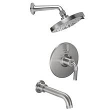 California Faucets KT04-30K.25-RBZ - Descanso Styletherm 1/2'' Thermostatic Shower System with Shower Head and Tub Spout