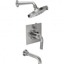 California Faucets KT04-30K.25-PC - Descanso StyleTherm® 1/2'' Thermostatic Shower System with Showerhead and Tub Spout