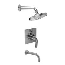 California Faucets KT04-45.25-RBZ - Rincon Bay Styletherm 1/2'' Thermostatic Shower System with Shower Head and Tub Spout