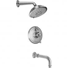 California Faucets KT04-48.25-PC - Miramar StyleTherm® 1/2'' Thermostatic Shower System with Showerhead and Tub Spout