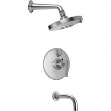 California Faucets KT04-66.18-PC - Tiburon StyleTherm® 1/2'' Thermostatic Shower System with Showerhead and Tub Spout