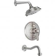 California Faucets KT05-33.25-PC - Montecito StyleTherm® 1/2'' Thermostatic Shower System with Showerhead and Tub Spou