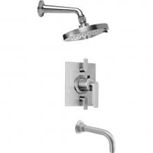 California Faucets KT05-45.25-PC - Rincon Bay StyleTherm® 1/2'' Thermostatic Shower System with Showerhead and Tub Spo